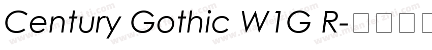 Century Gothic W1G R字体转换